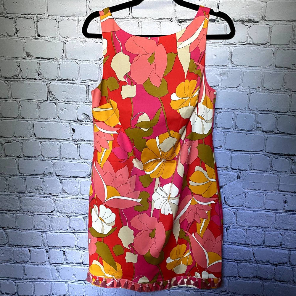 *SOLD* Trina Turk Floral Dress With Tassels